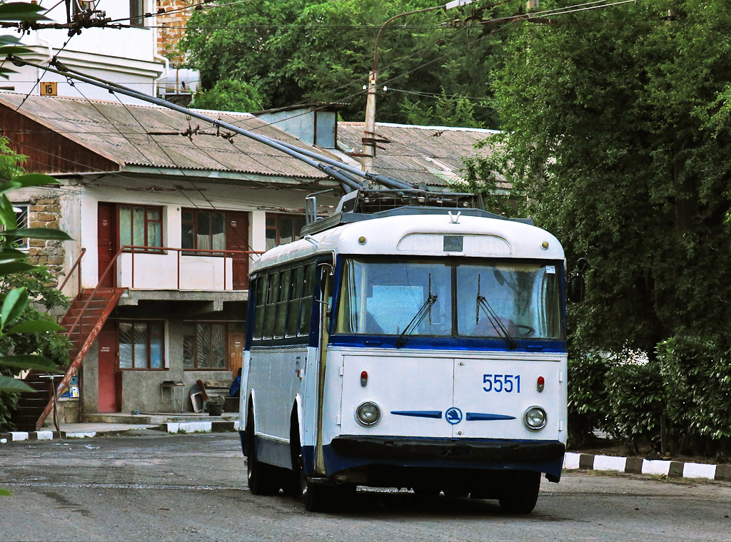 Крымский троллейбус, Škoda 9Tr21 № 5551
