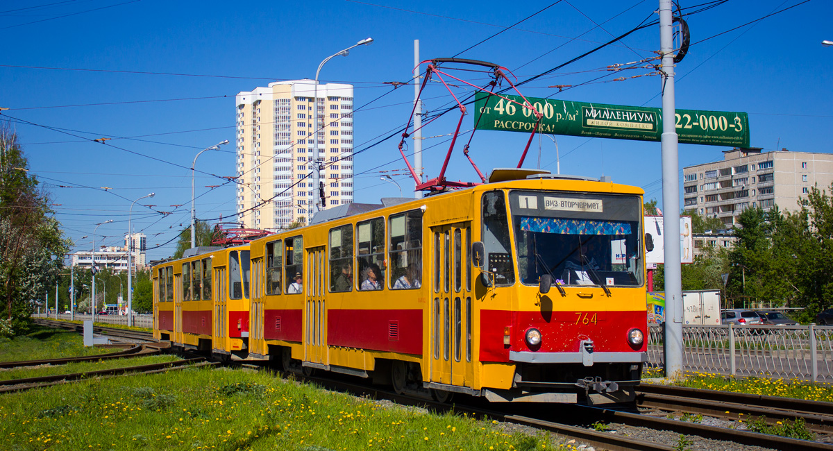 Екатеринбург, Tatra T6B5SU № 764