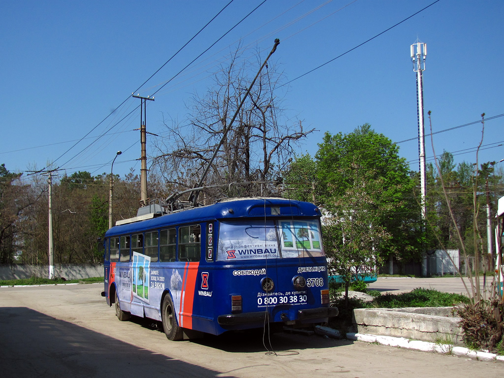 Крымский троллейбус, Škoda 9TrH27 № 3708