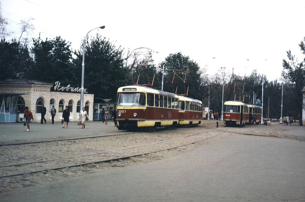 Одесса, Tatra T3SU (двухдверная) № 3087; Одесса, Tatra T3SU (двухдверная) № 3028