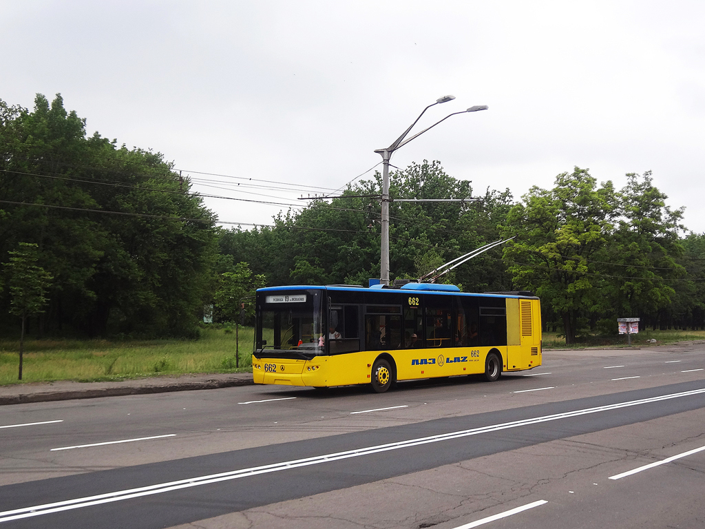 Кривой Рог, ЛАЗ E183D1 № 662