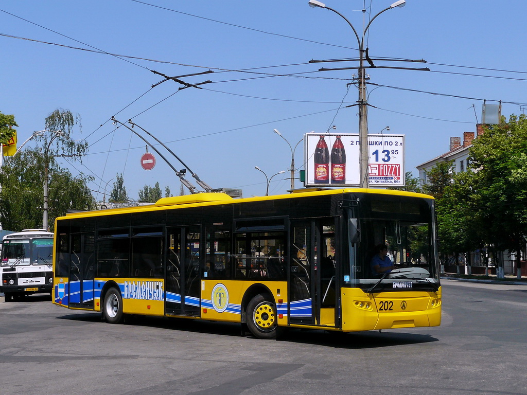 Кременчуг, ЛАЗ E183D1 № 202