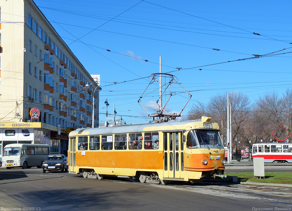 Екатеринбург, Tatra T3SU (двухдверная) № 516