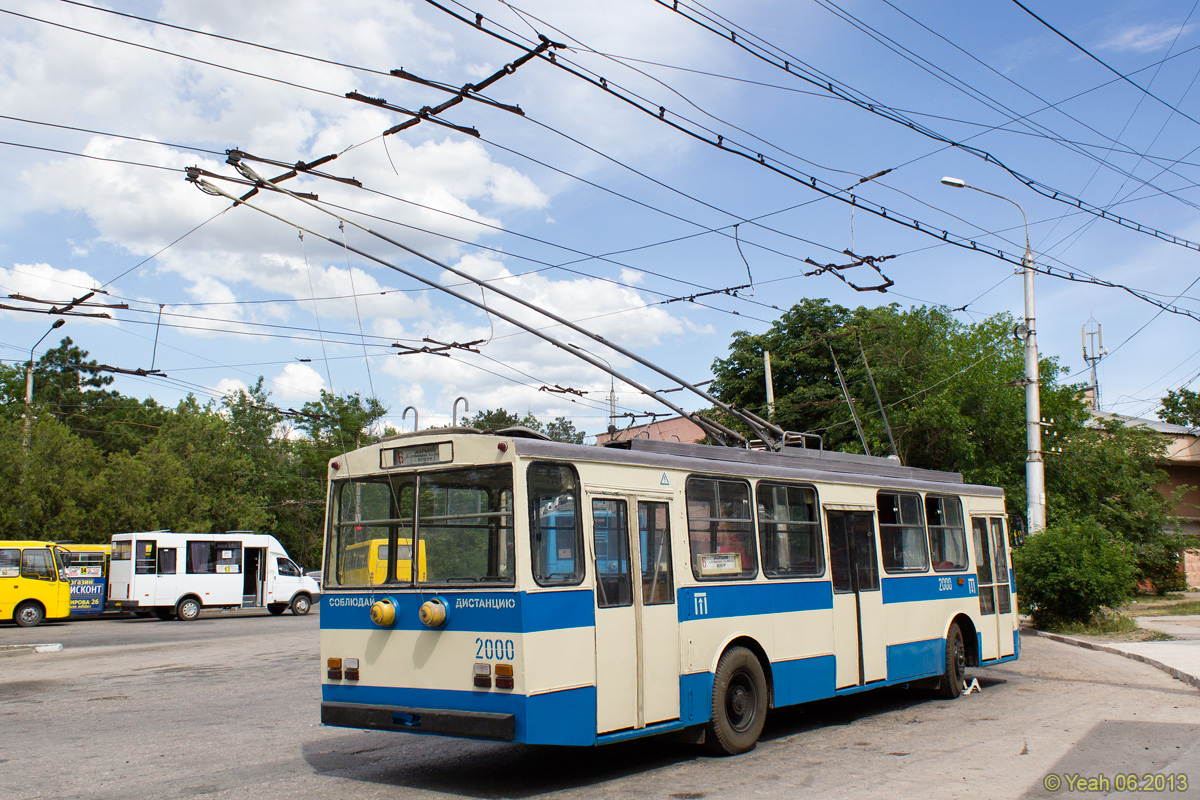 Крымский троллейбус, Škoda 14Tr02/6 № 2000