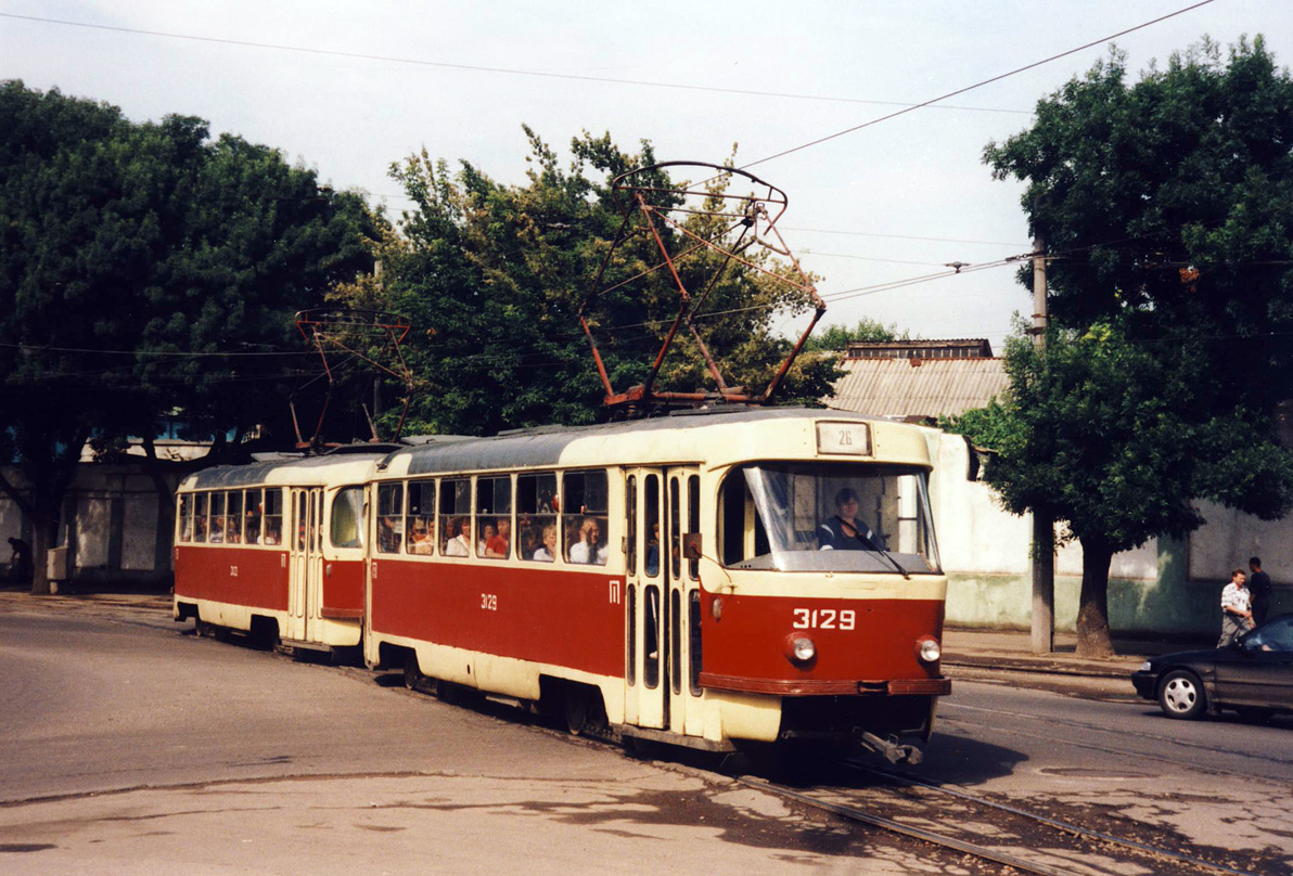 Одесса, Tatra T3SU (двухдверная) № 3129