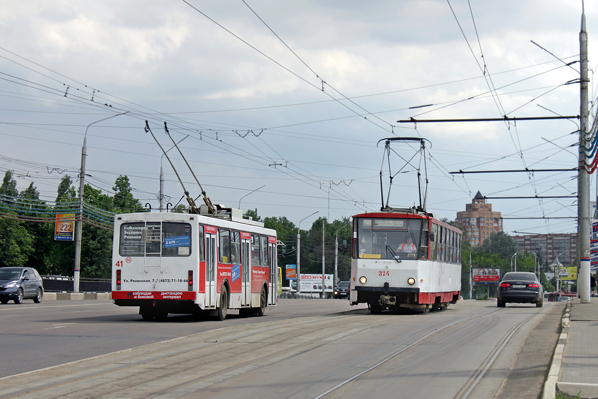 Тула, ВМЗ-5298.00 (ВМЗ-375) № 41; Тула, Tatra T6B5SU № 324