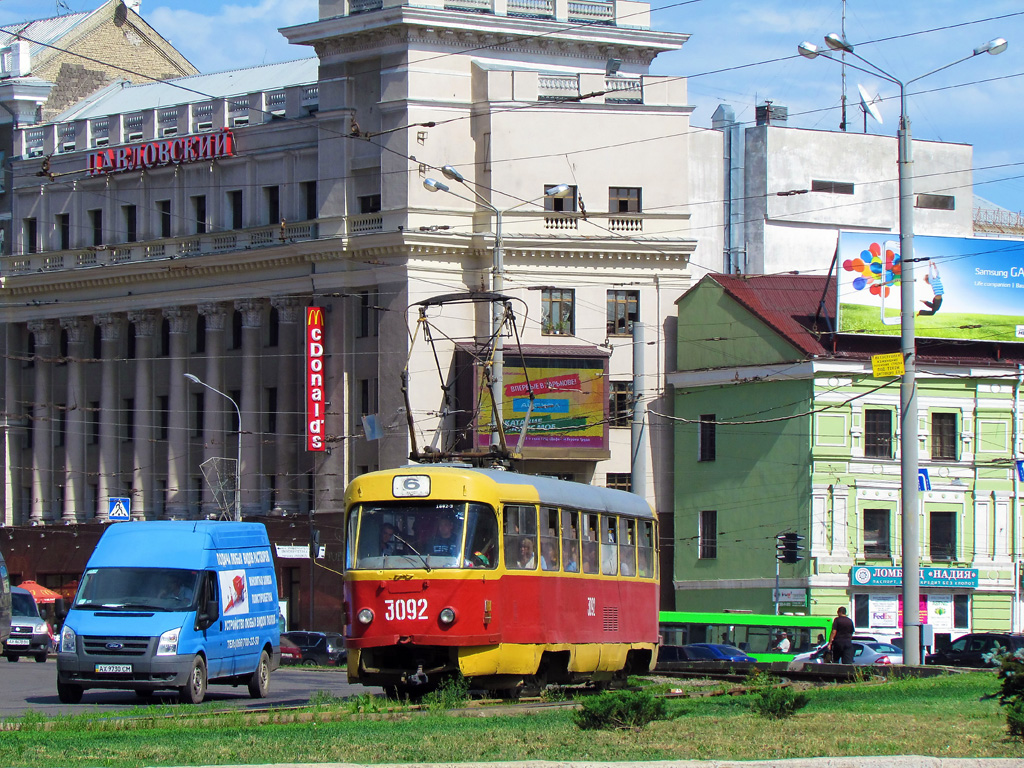 Харьков, Tatra T3SU № 3092