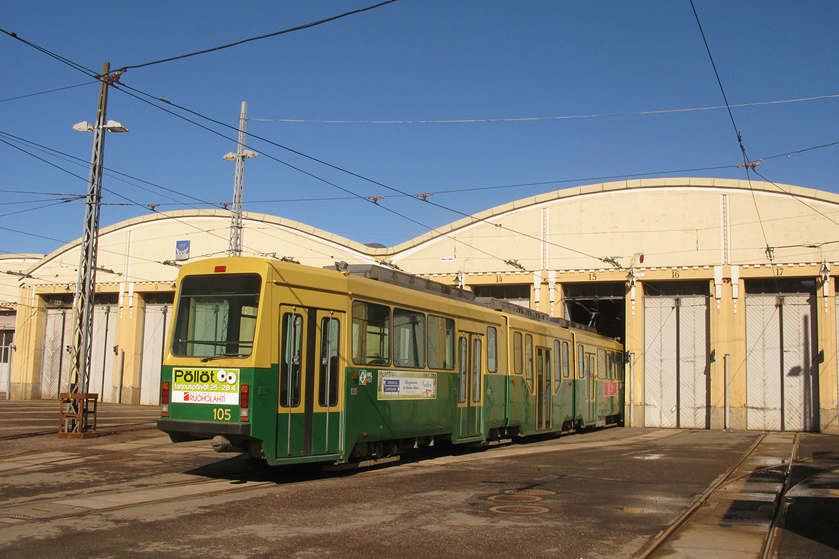 Хельсинки — Эспоо, Valmet MLNRV2 № 105