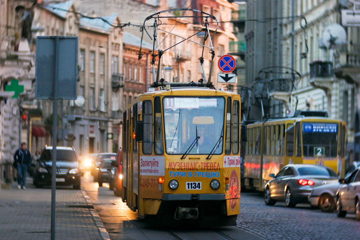 Львов, Tatra KT4SU № 1134