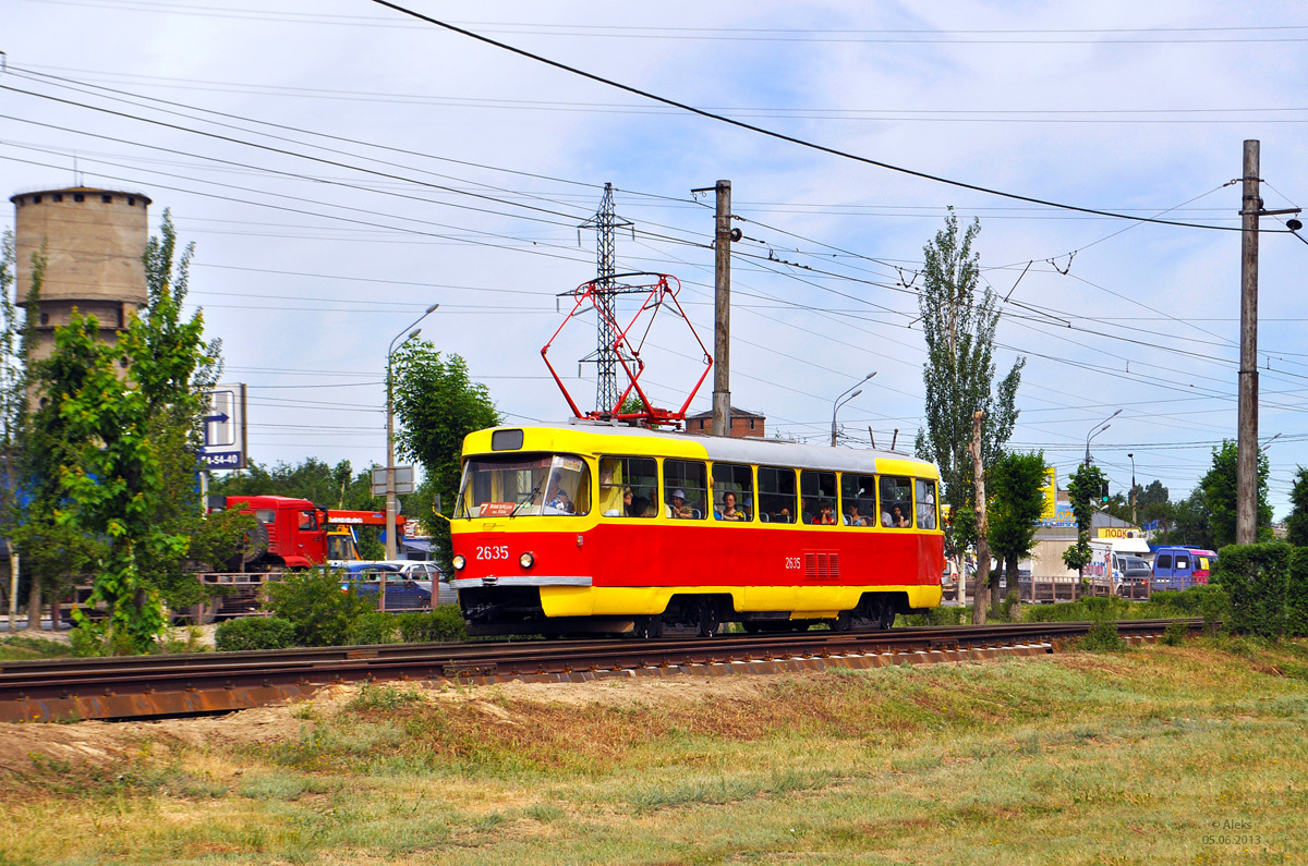 Волгоград, Tatra T3SU (двухдверная) № 2635