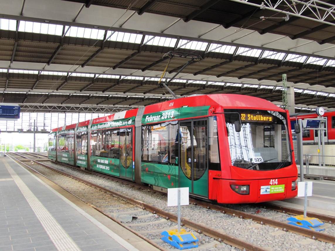 Хемниц, Bombardier 6NGT-LDZ № 414; Хемниц — Трамвайно-железнодорожная система «Хемницер Модель»