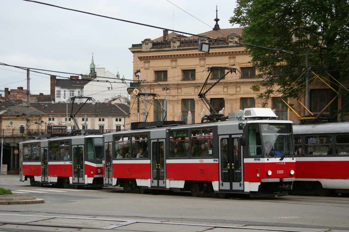 Brno, Tatra T6A5 N°. 1203