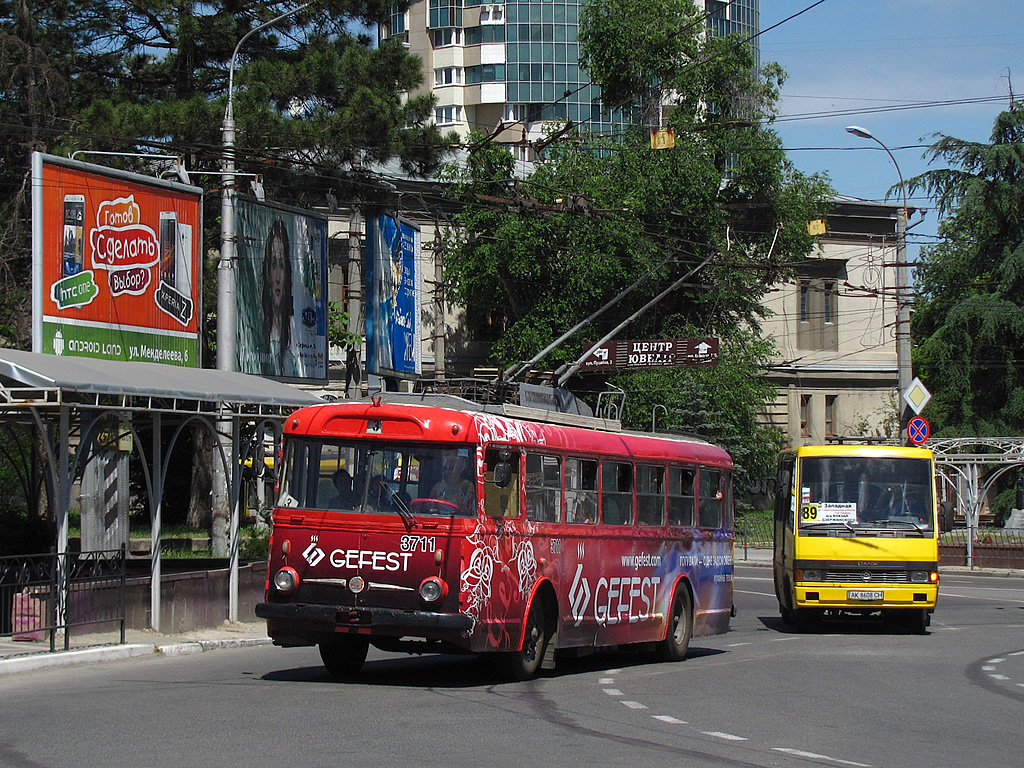 Крымский троллейбус, Škoda 9TrH27 № 3711