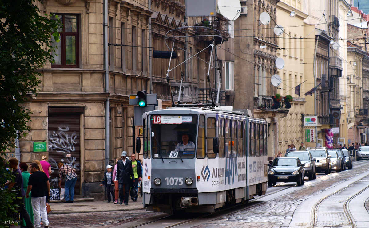 Львов, Tatra KT4SU № 1075