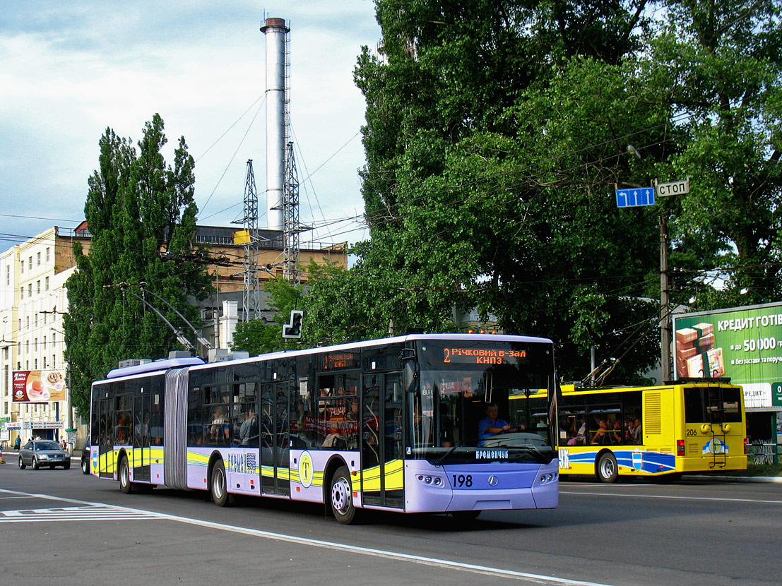 Кременчуг, ЛАЗ E301A1 № 198