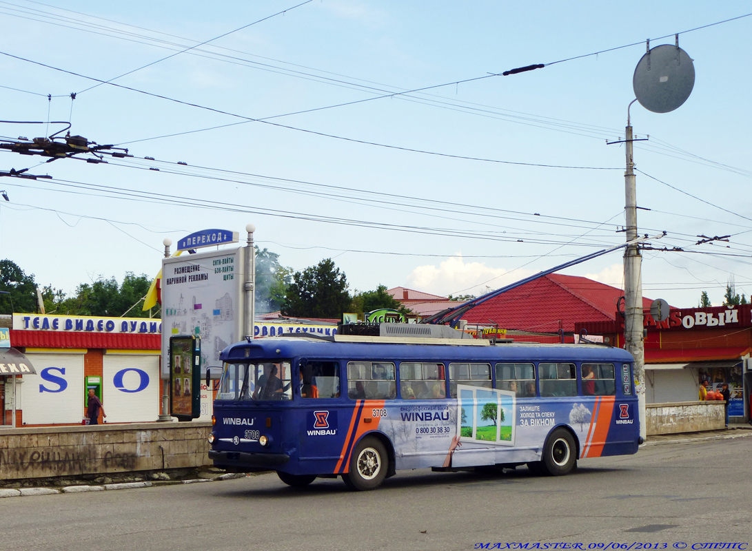 Крымский троллейбус, Škoda 9TrH27 № 3708