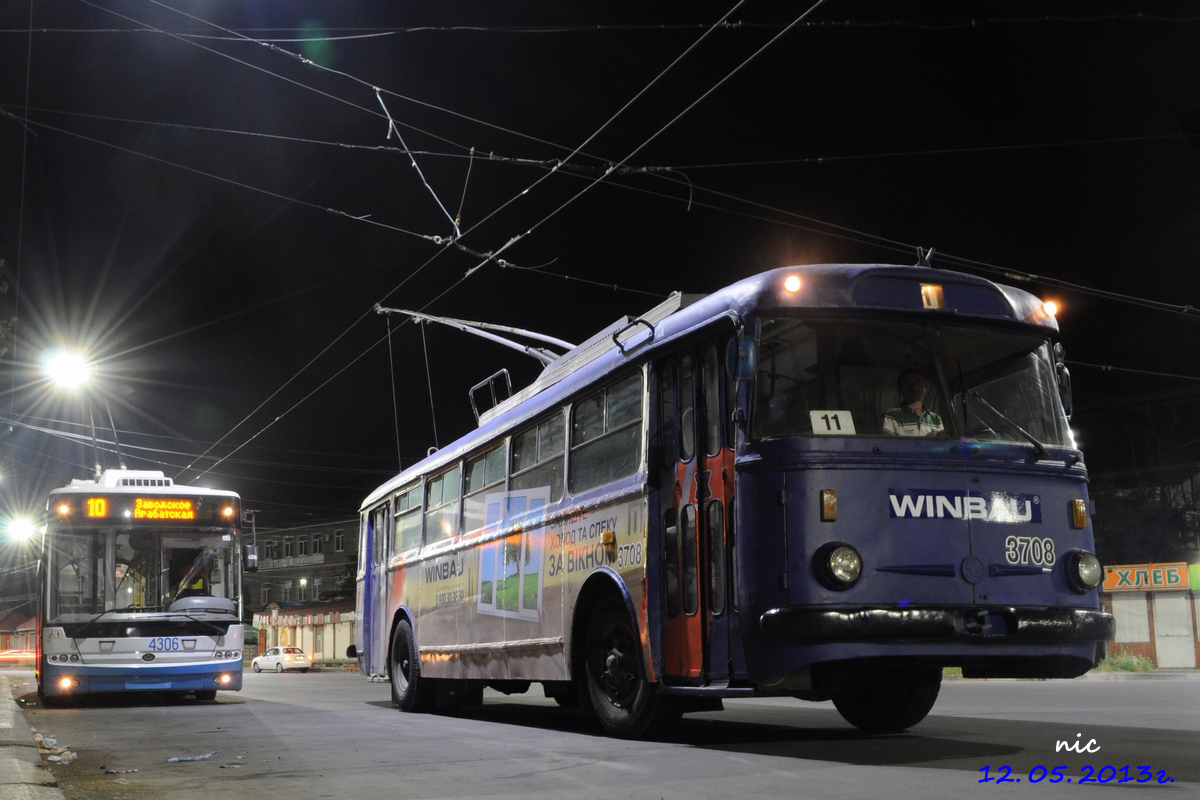 Крымский троллейбус, Škoda 9TrH27 № 3708