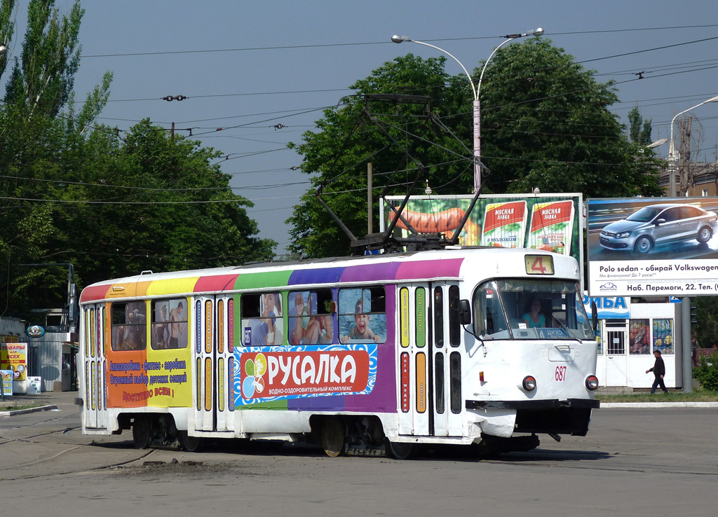 Каменское, Tatra T3SU № 687