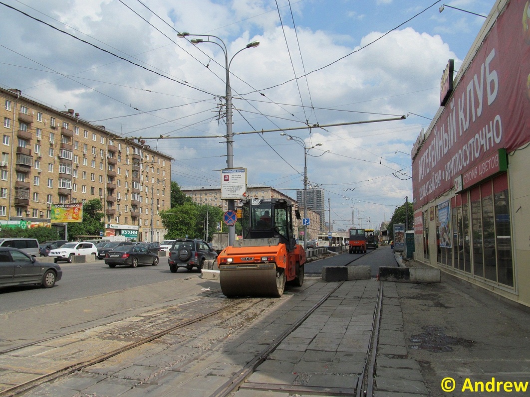 Москва — Переустройство трамвайной линии на Волоколамском шоссе на участке от улицы Панфилова до улицы Алабяна; Москва — Трамвайные линии: СЗАО