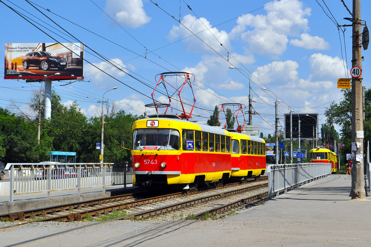 Волгоград, Tatra T3SU № 5743; Волгоград, Tatra T3SU № 5744