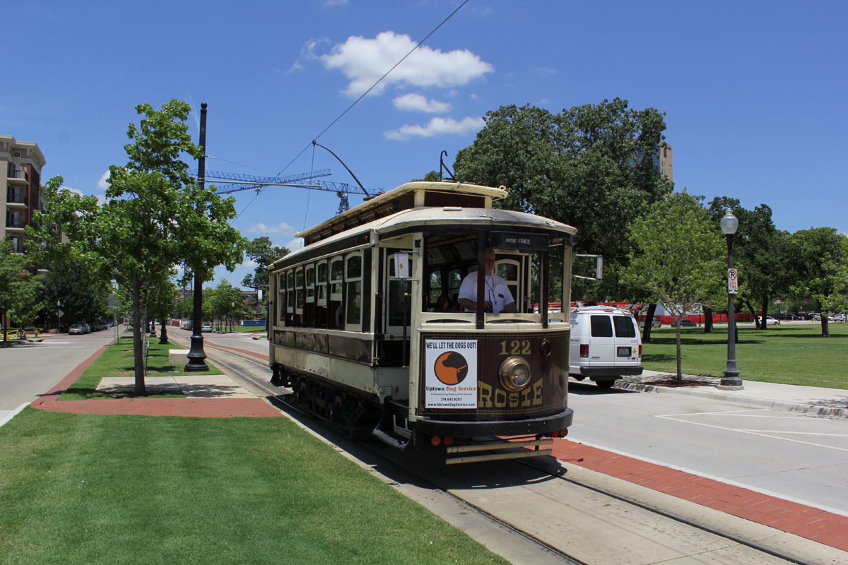 Даллас, Двухосный моторный Brill № 122; Даллас — Конечные станции и остановочные пункты