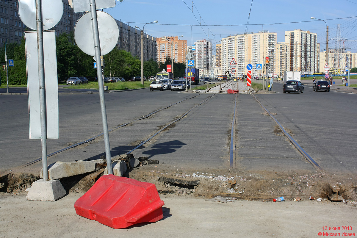 Saint-Petersburg — Track repairs