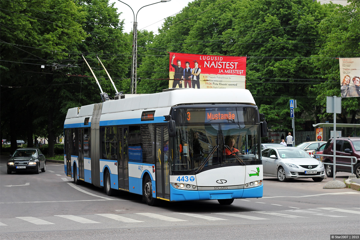 Таллин, Solaris Trollino III 18 AC № 443