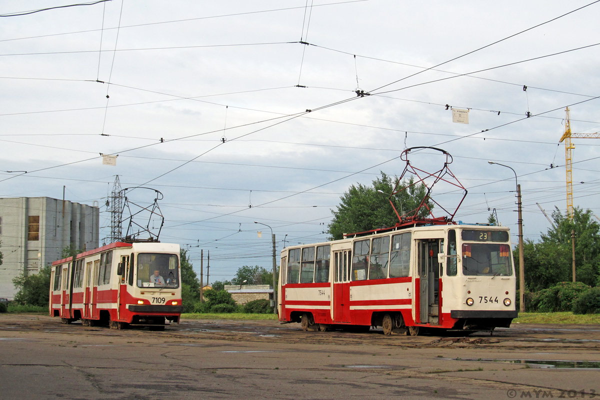 Санкт-Петербург, 71-147К (ЛВС-97К) № 7109; Санкт-Петербург, ЛМ-68М № 7544