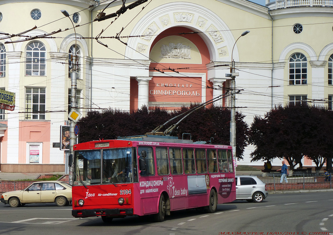 Крымский троллейбус, Škoda 14Tr89/6 № 2104