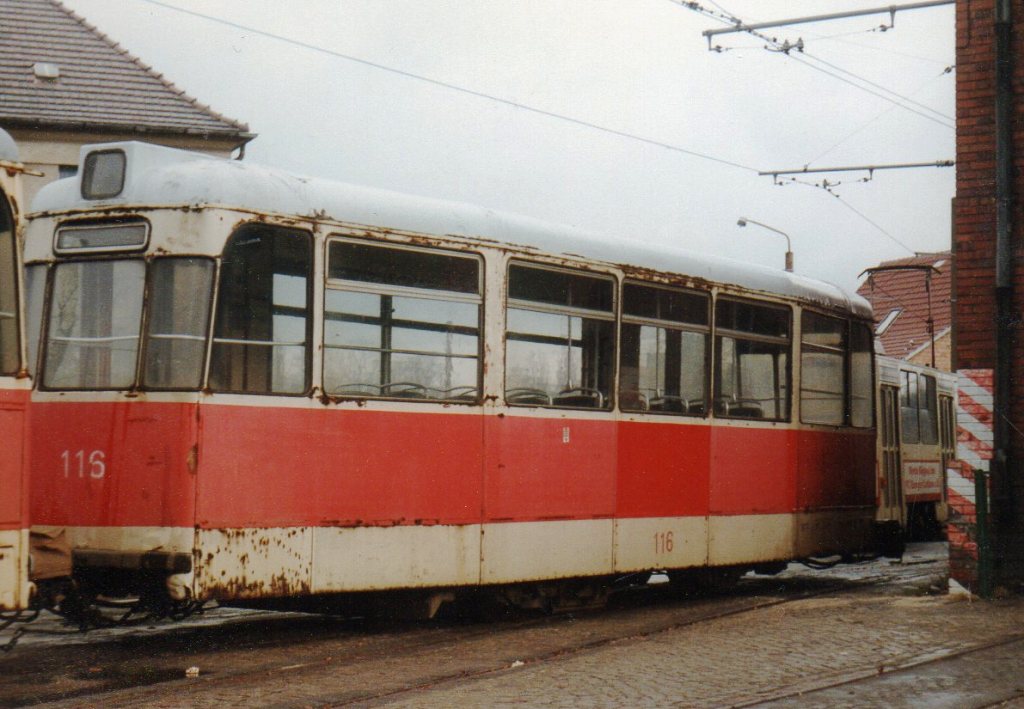 Cottbus, Gotha B2D (Tatra) nr. 116; Cottbus — Old photos