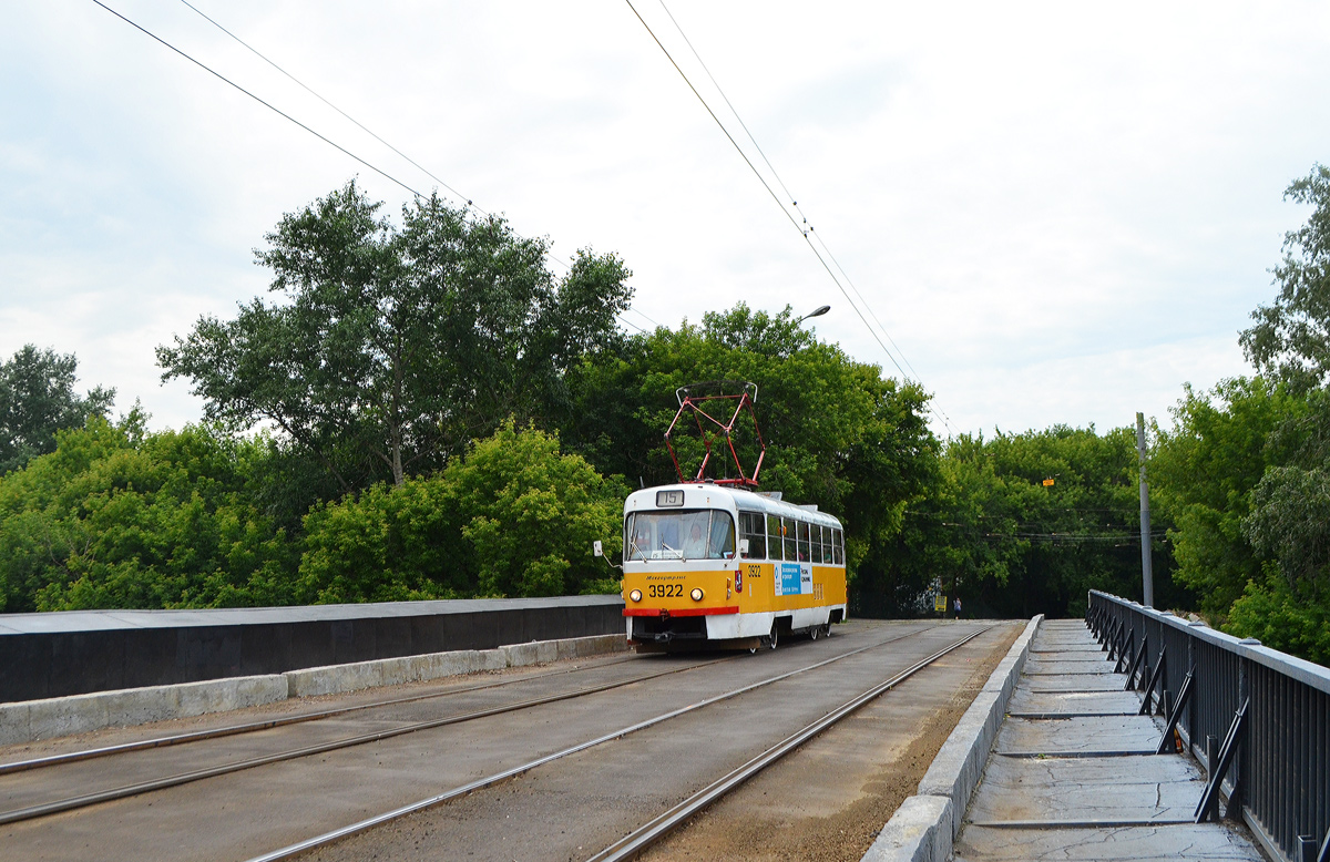 Москва, Tatra T3SU № 3922