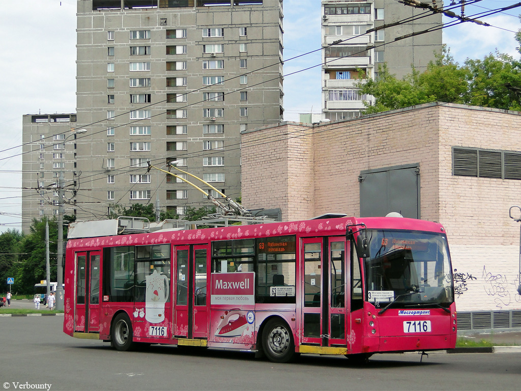 Москва, Тролза-5265.00 «Мегаполис» № 7116 Москва, Тролза-5265.00 «Мегаполис» № 7116