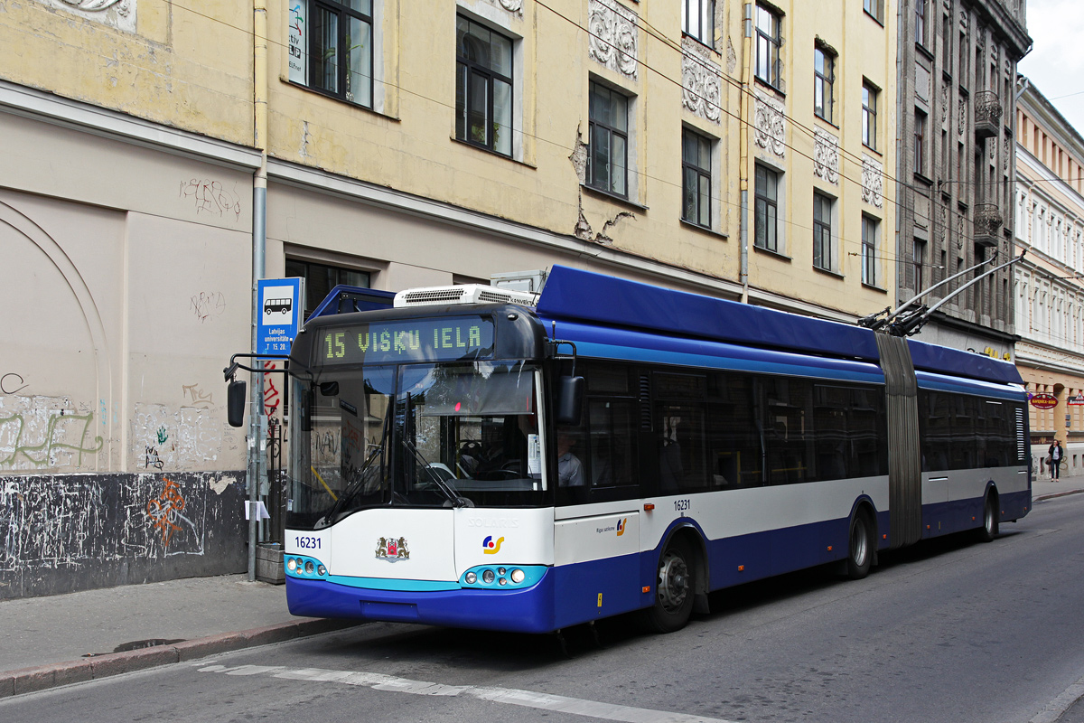 Рига, Solaris Trollino II 18 Ganz № 16231