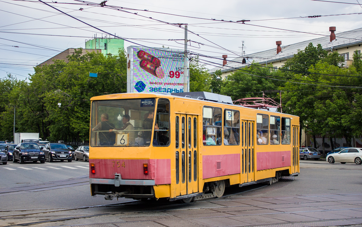 Екатеринбург, Tatra T6B5SU № 754