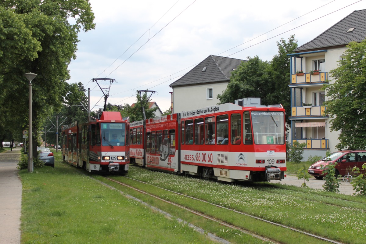 Котбус, Tatra KTNF6 № 129; Котбус, Tatra KTNF6 № 109
