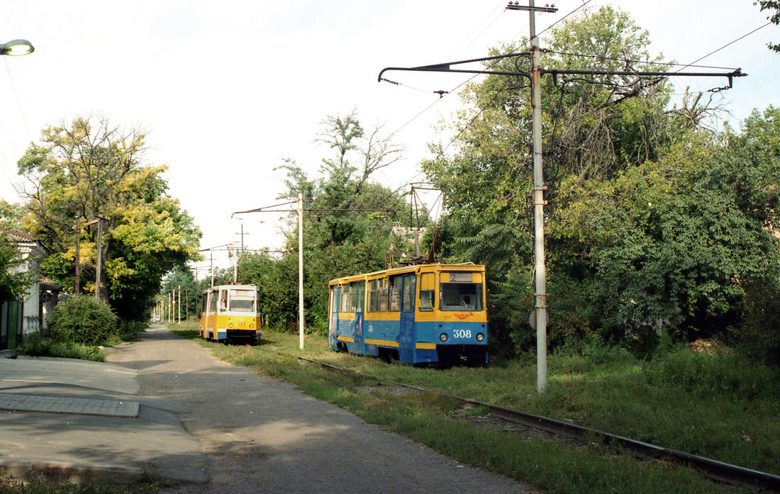 Таганрог, 71-605 (КТМ-5М3) № 312; Таганрог, 71-605 (КТМ-5М3) № 308
