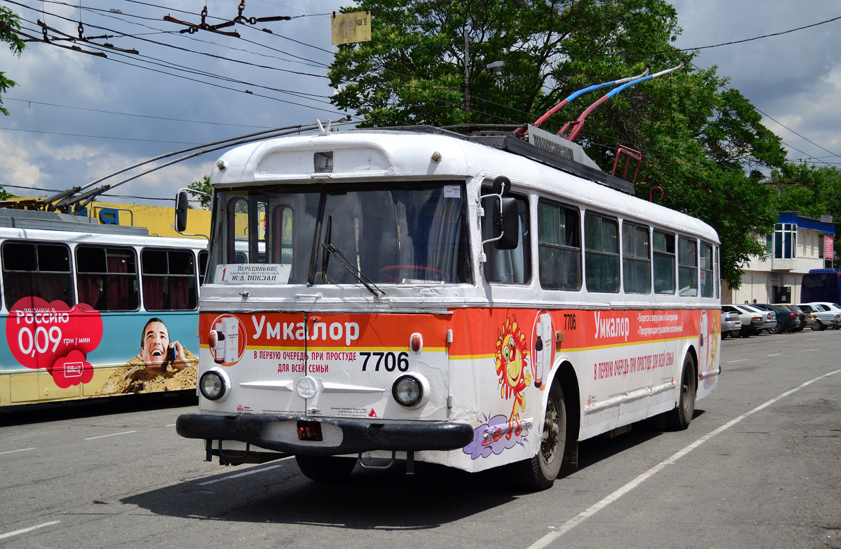 Крымский троллейбус, Škoda 9TrH27 № 7706