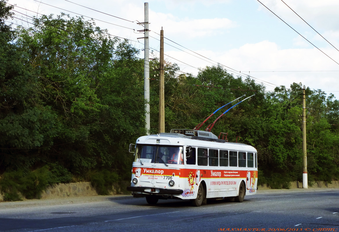 Крымский троллейбус, Škoda 9TrH27 № 7706