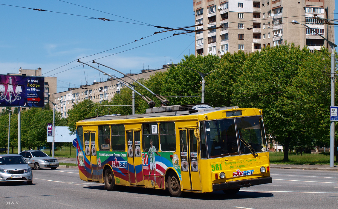 Львов, Škoda 14Tr11/6 № 581