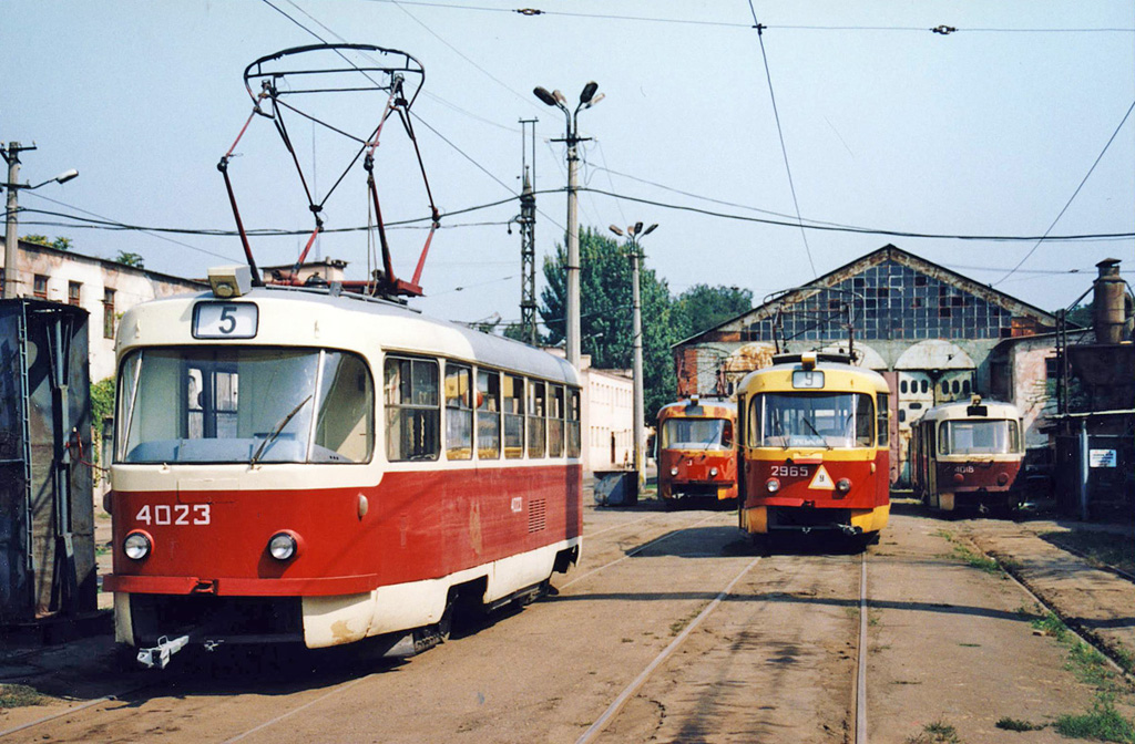 Одесса, Tatra T3SU № 4023; Одесса, Tatra T3SU № 2965; Одесса, Tatra T3SU № 4018