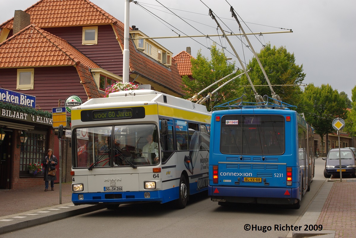 Золинген, MAN/Gräf & Stift 860 SL172HO № 64; Арнем, Berkhof Premier AT18 № 5231