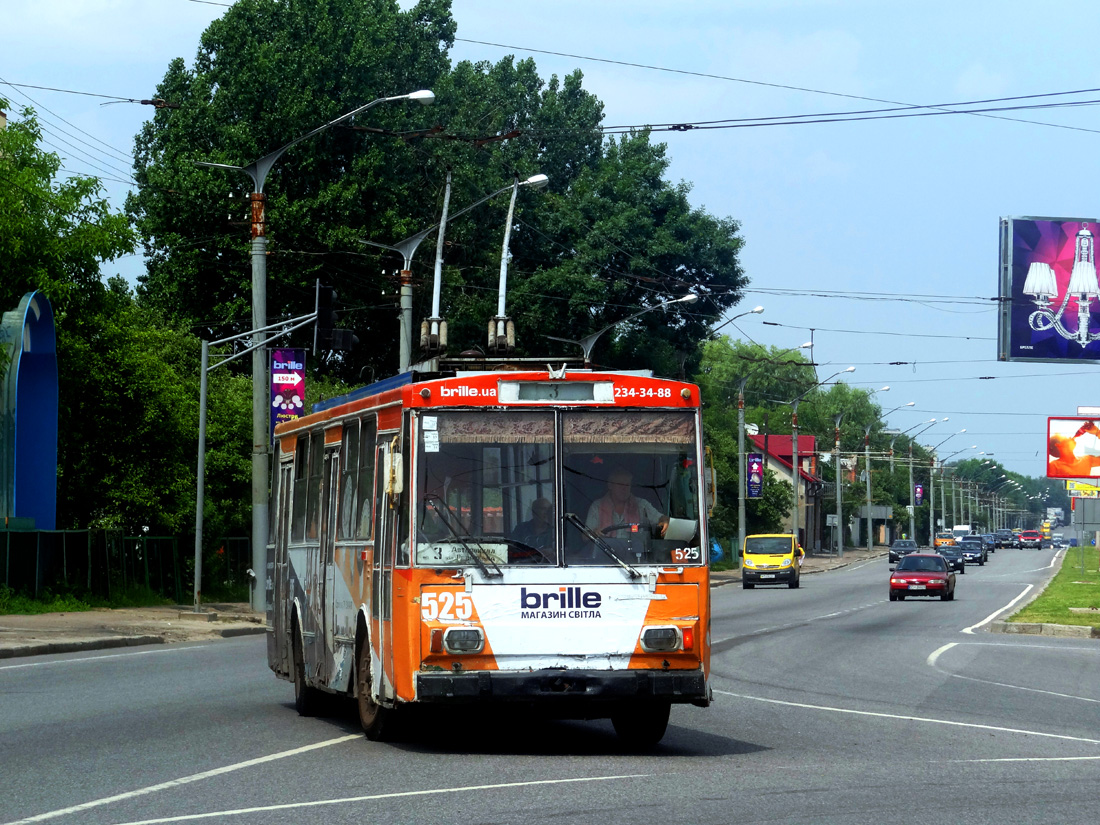 Львов, Škoda 14Tr02/6 № 525