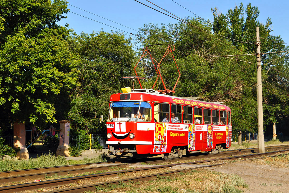 Волгоград, Tatra T3SU № 2695