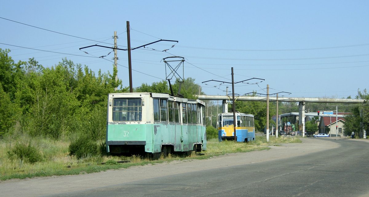 Темиртау, 71-605 (КТМ-5М3) № 32; Темиртау, 71-605 (КТМ-5М3) № 7; Темиртау — Демонтированные линии