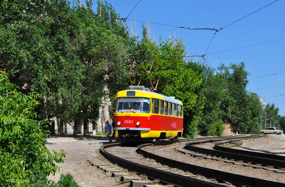 Волгоград, Tatra T3SU (двухдверная) № 2667