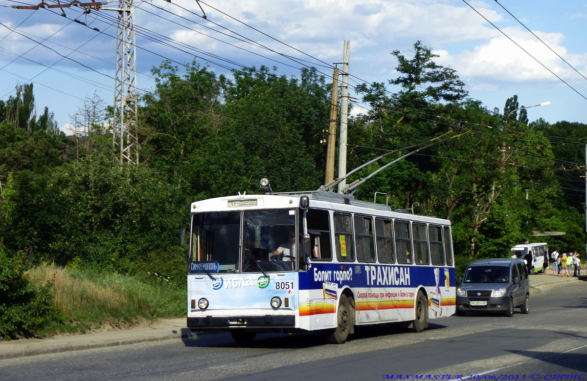 Крымский троллейбус, Škoda 14Tr02/6 № 8051
