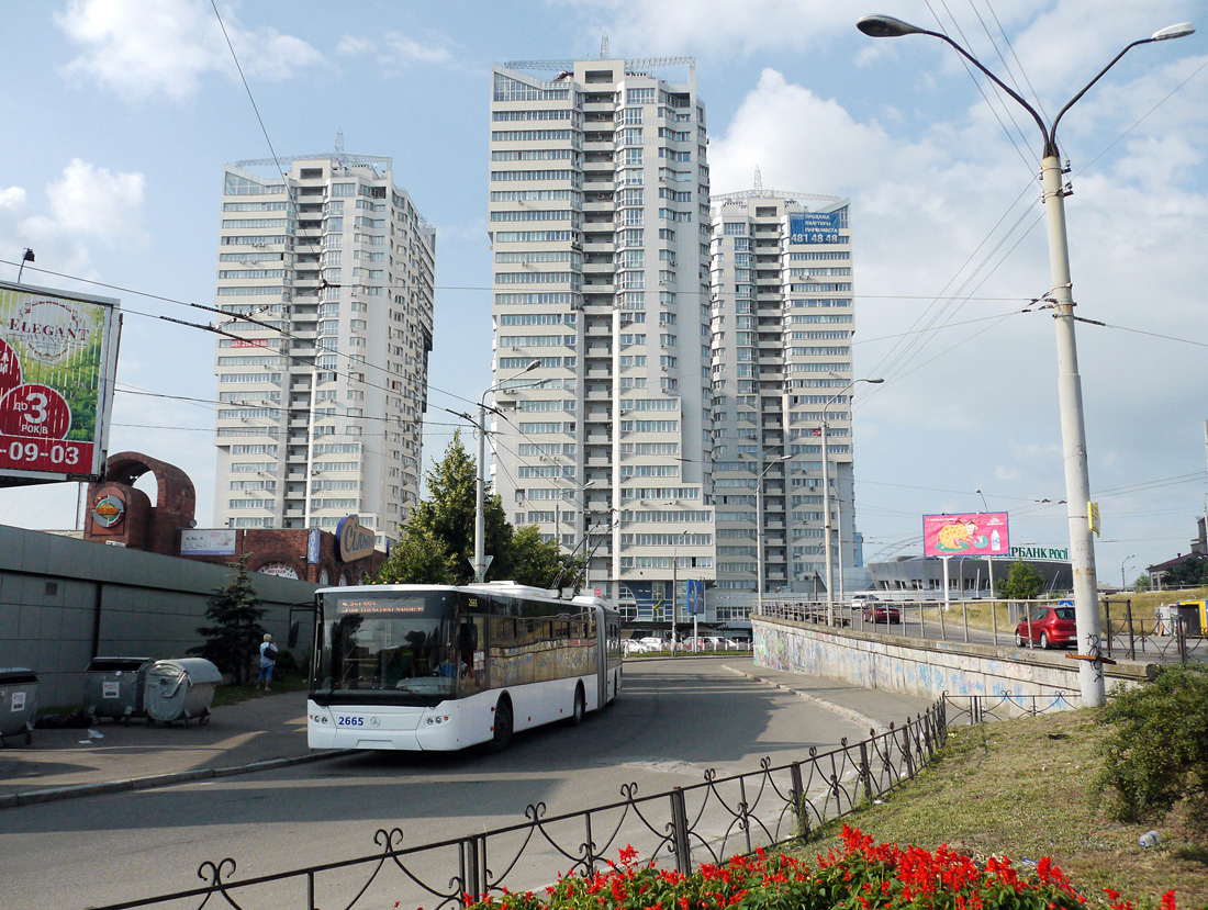 Киев, ЛАЗ E301A1 № 2665; Киев — Троллейбусные линии: Сырец, Дорогожичи, Лукьяновка, Шулявка