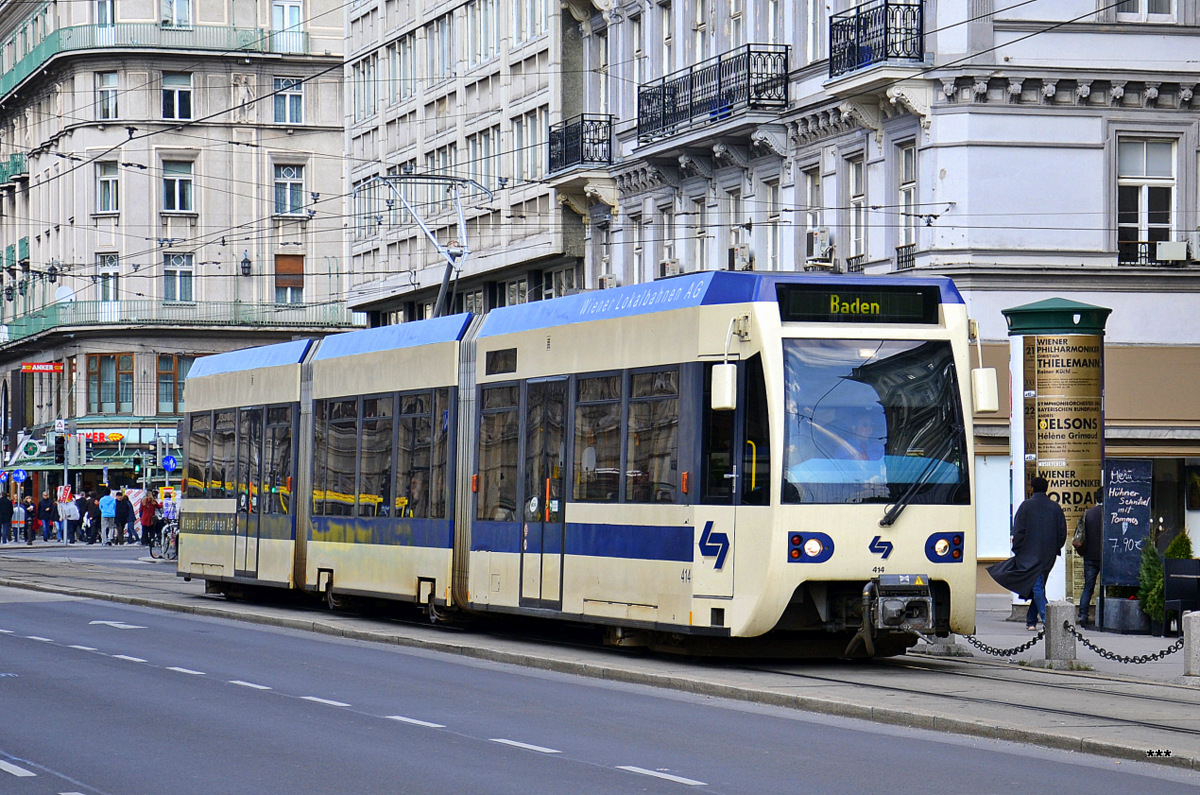 Вена, Bombardier 400 № 414; Вена — Интерурбан Wiener Lokalbahnen Вена, Bombardier 400 № 414; Вена — Интерурбан Wiener Lokalbahnen