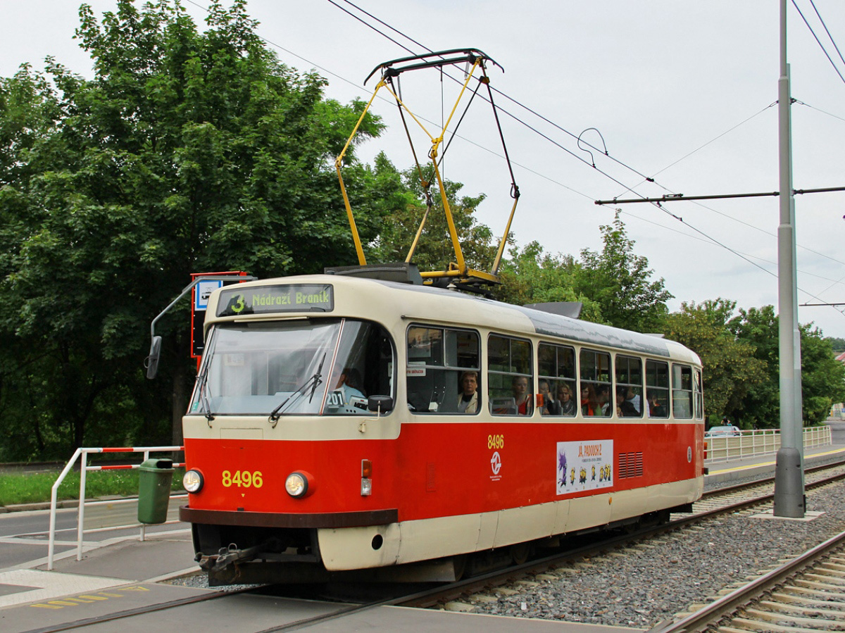 Прага, Tatra T3R.P № 8496