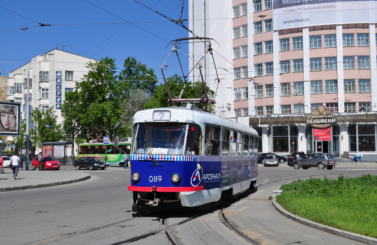 Екатеринбург, Tatra T3SU (двухдверная) № 089